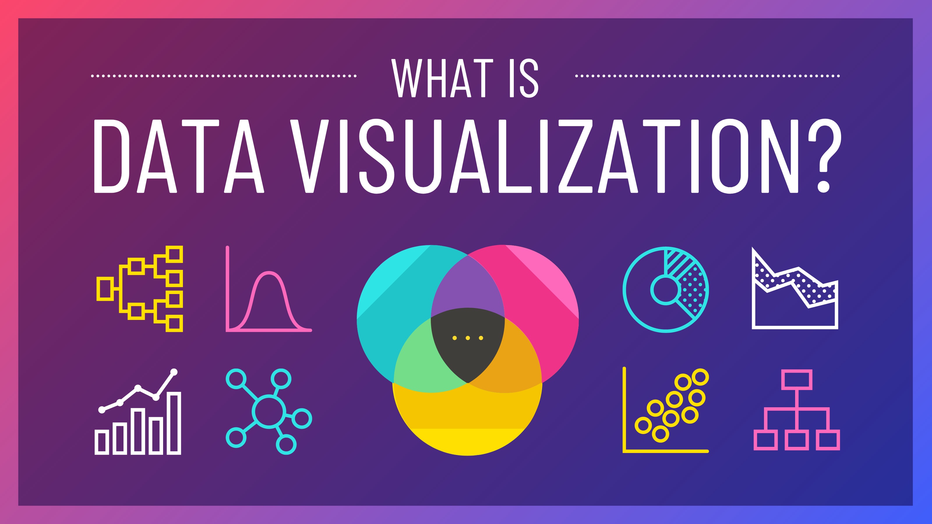 Data visualization-themed digital illustration
